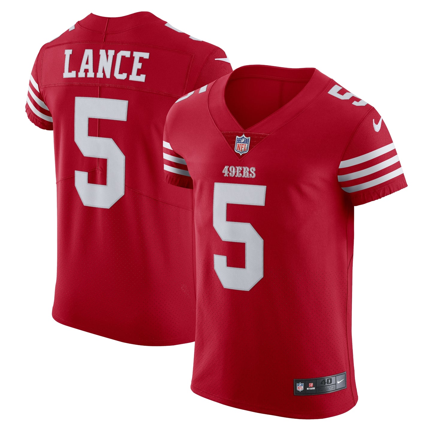 Trey Lance San Francisco 49ers Nike Vapor Elite Jersey - Scarlet