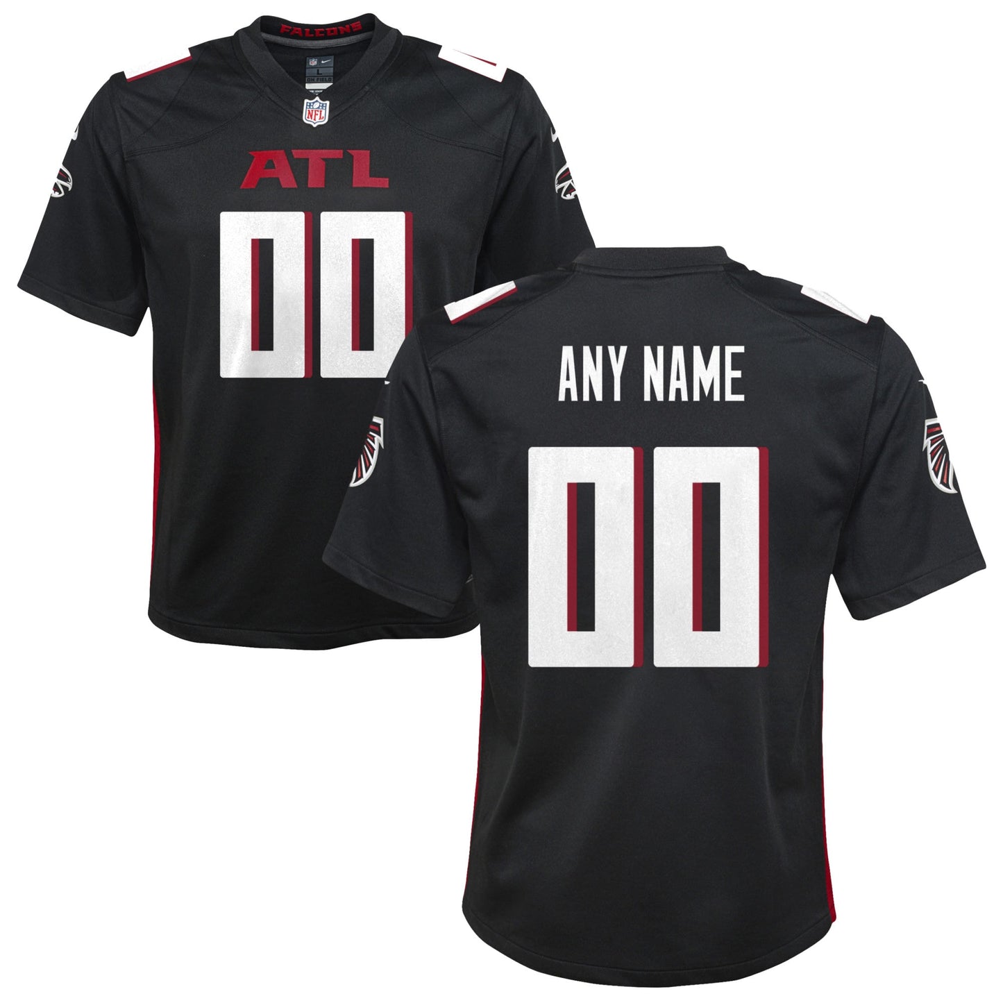 Atlanta Falcons Nike Youth Custom Game Jersey - Black