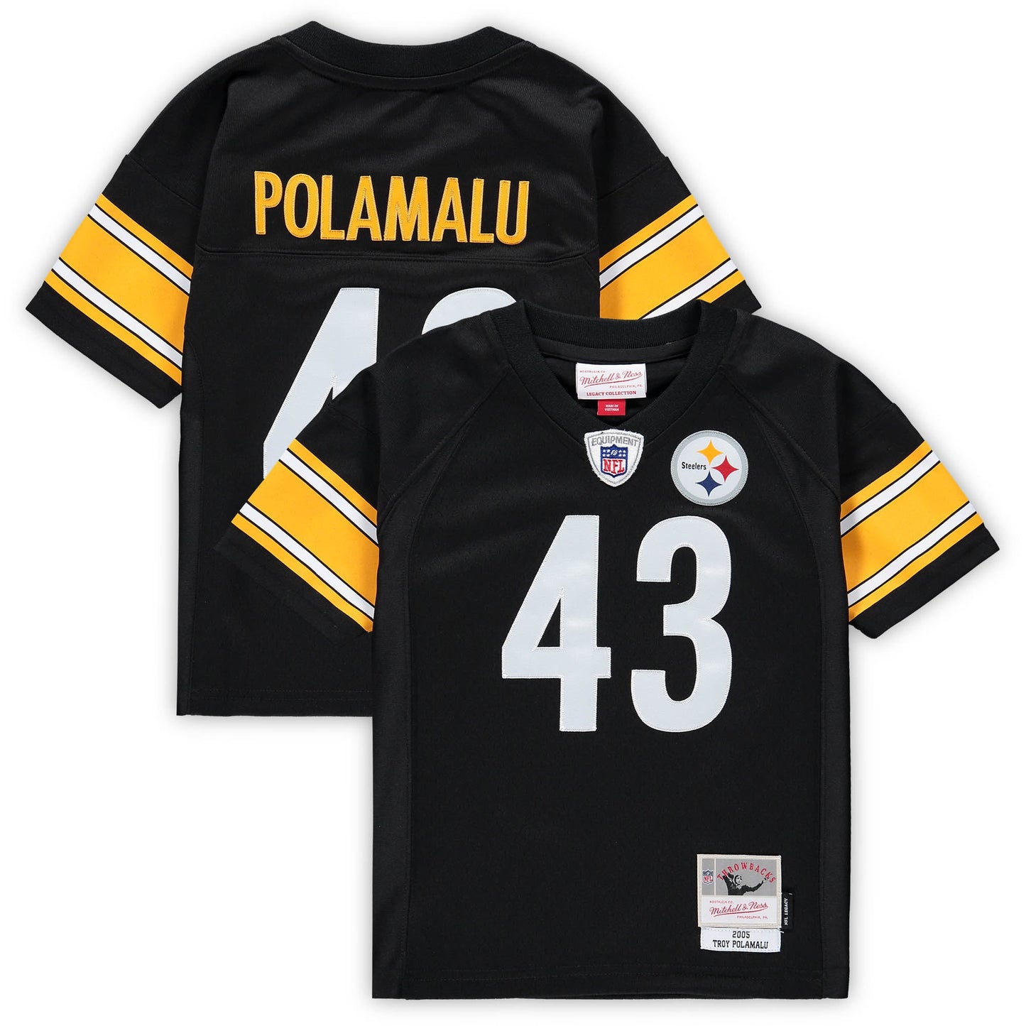 Troy Polamalu Pittsburgh Steelers Mitchell & Ness Preschool Retired Legacy Jersey - Black