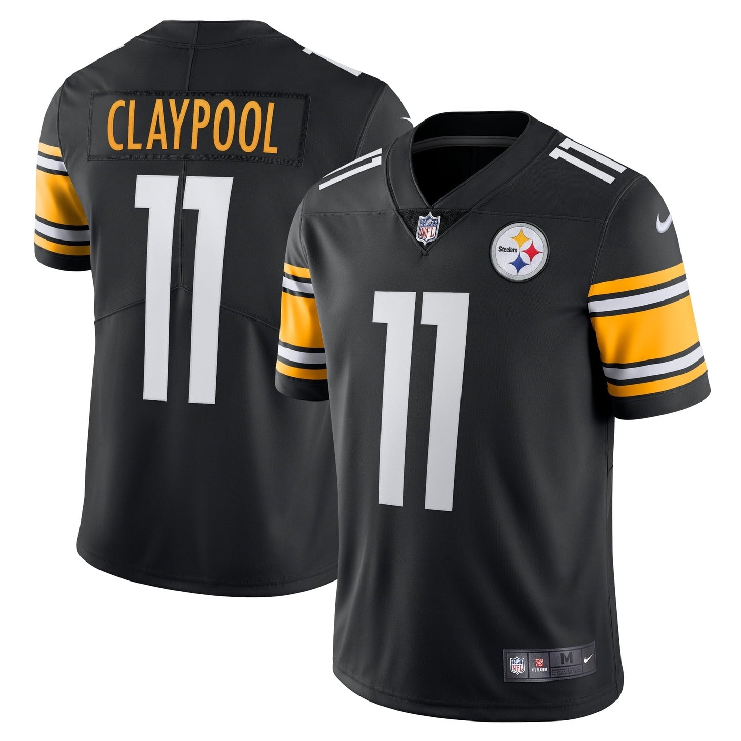 Men's Nike Chase Claypool Black Pittsburgh Steelers Vapor Limited Player Jersey