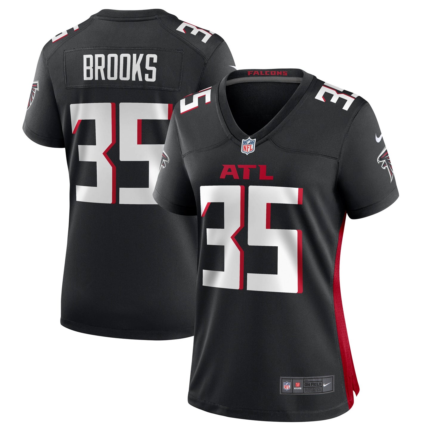 Natrone Brooks Atlanta Falcons Nike Women's Team Game Jersey -  Black