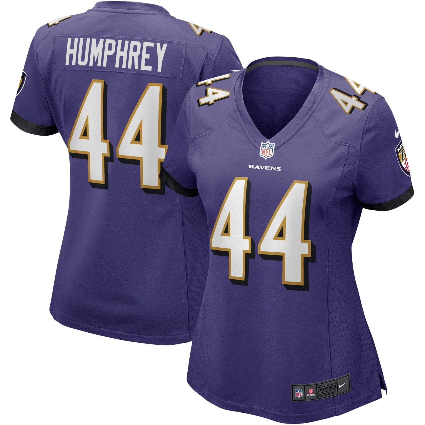 Women's Nike Marlon Humphrey Purple Baltimore Ravens Game Player Jersey