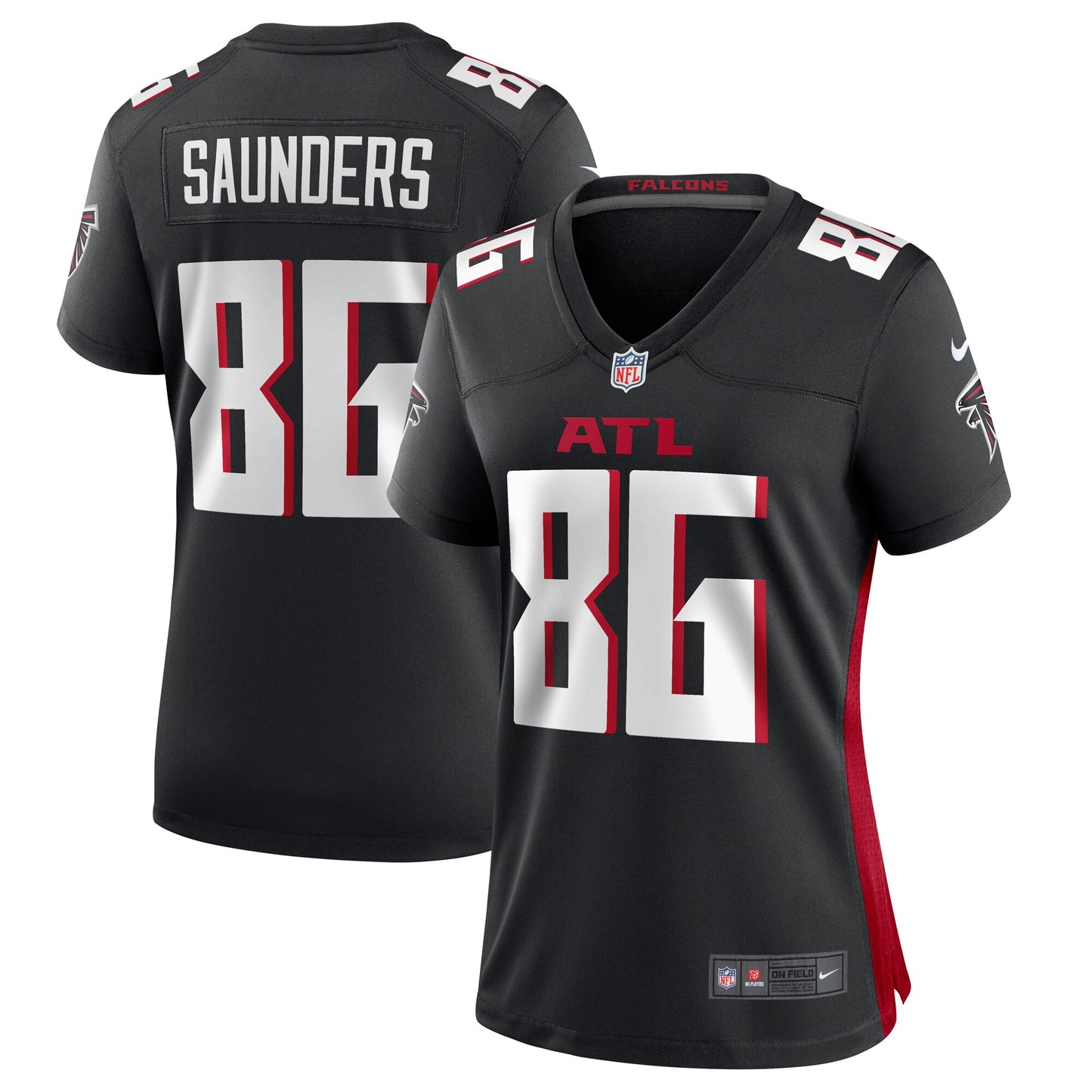 CJ Saunders Atlanta Falcons Nike Women's Team Game Jersey -  Black