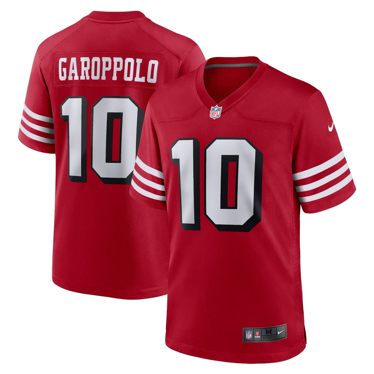 Men's Nike Jimmy Garoppolo Scarlet San Francisco 49ers Alternate Game Player Jersey