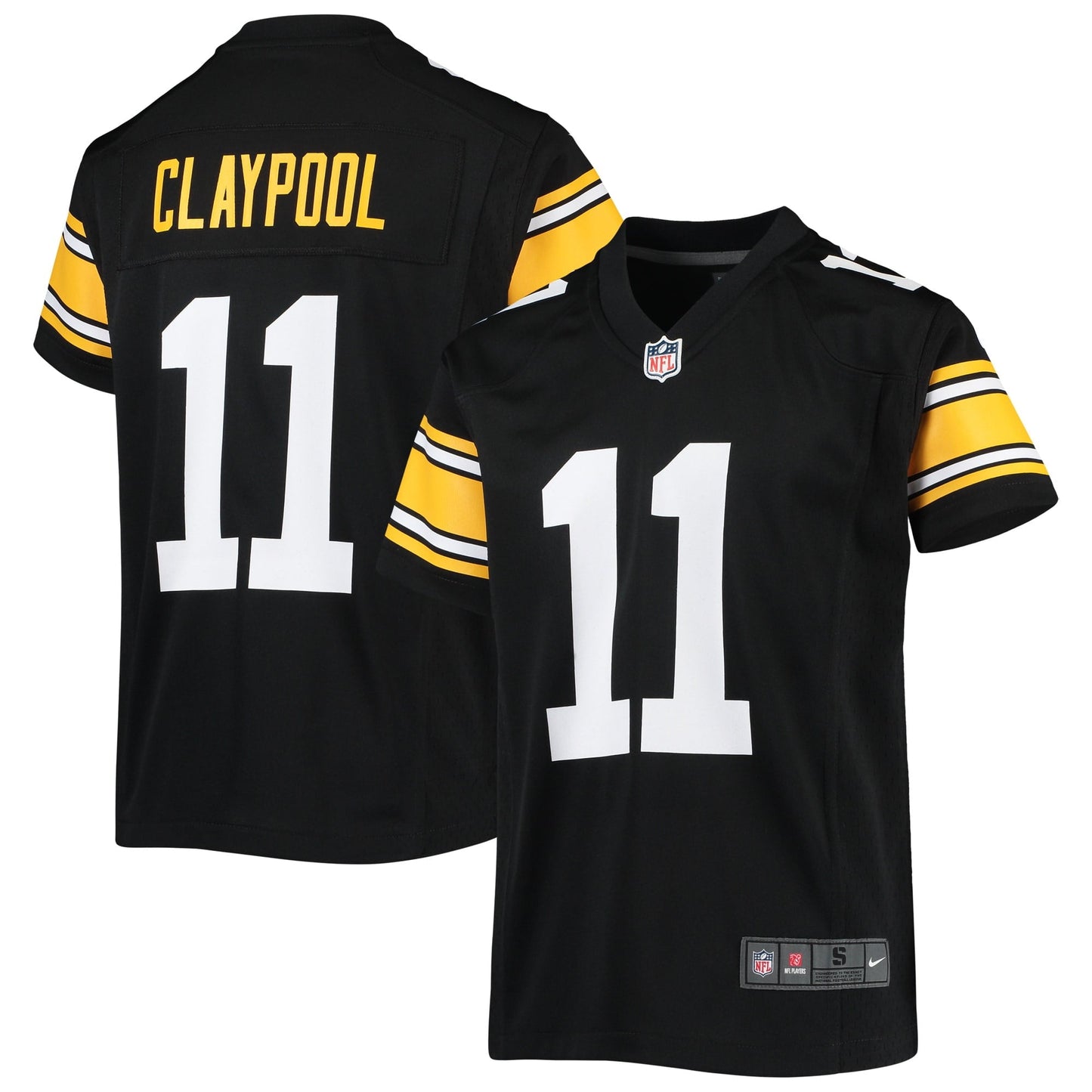 Youth Nike Chase Claypool Black Pittsburgh Steelers Alternate Game Jersey