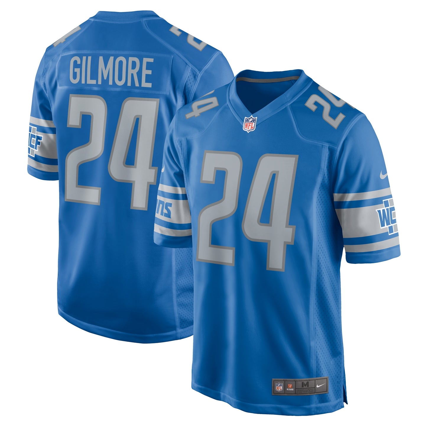 Steven Gilmore Detroit Lions Nike Team Game Jersey -  Blue