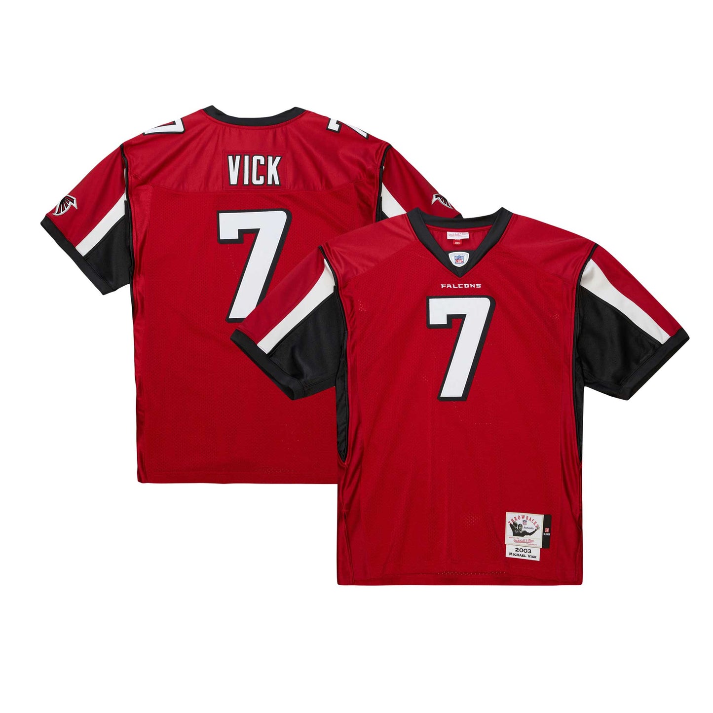 Michael Vick Atlanta Falcons Mitchell & Ness 2003 Authentic Jersey - Red