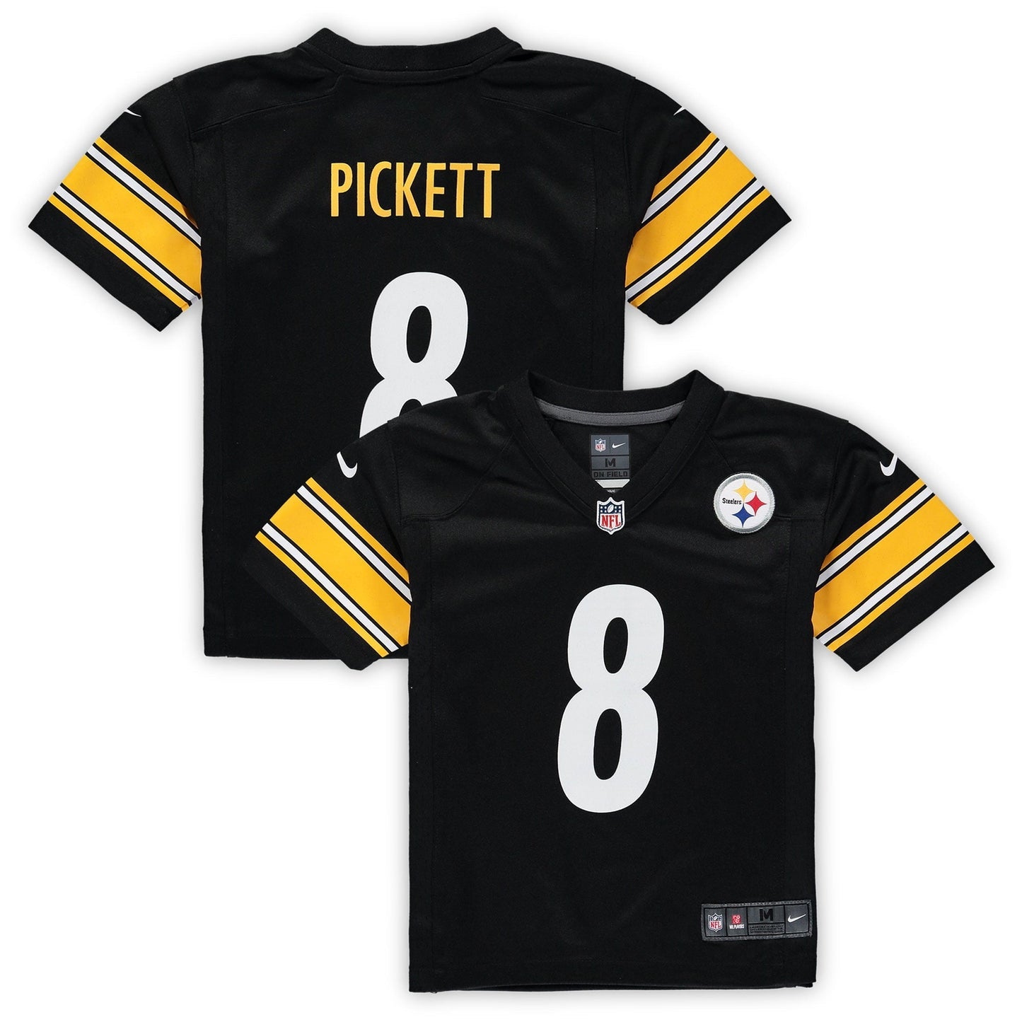 Preschool Nike Kenny Pickett Black Pittsburgh Steelers Game Jersey