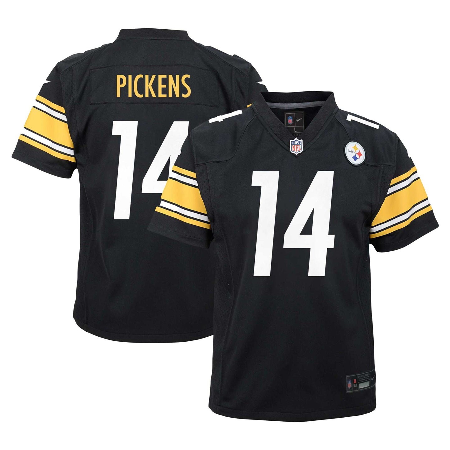 Youth Nike George Pickens Black Pittsburgh Steelers Game Jersey