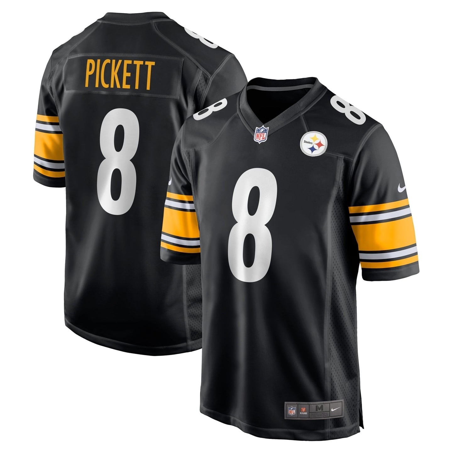 Youth Nike Kenny Pickett Black Pittsburgh Steelers Game Jersey
