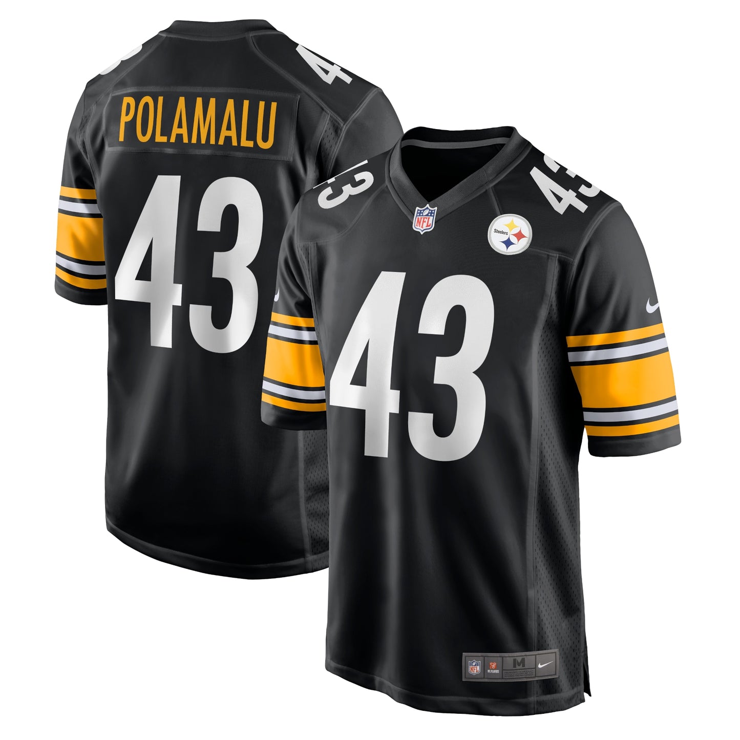 Troy Polamalu Pittsburgh Steelers Nike Retired Player Game Jersey - Black