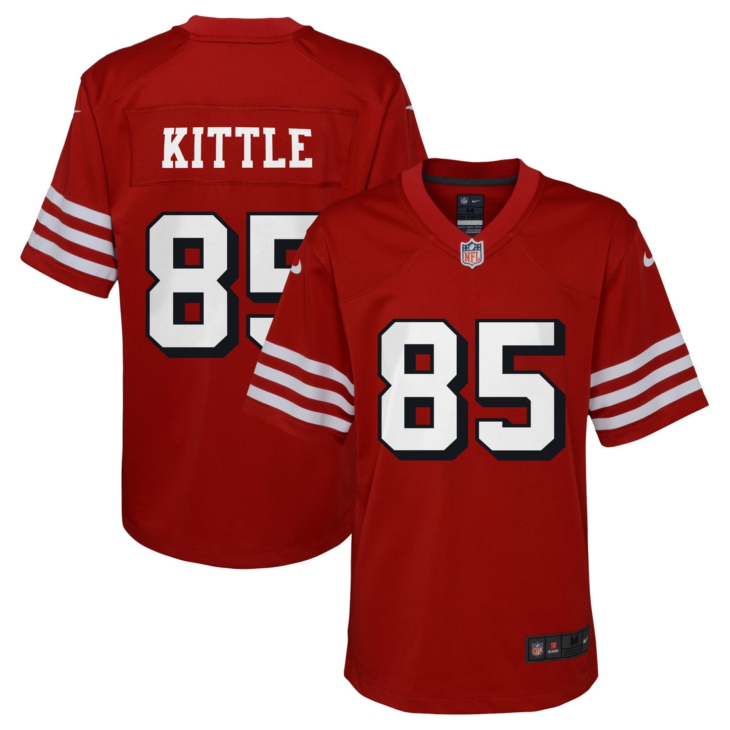 George Kittle San Francisco 49ers Nike Youth Game Jersey - Scarlet