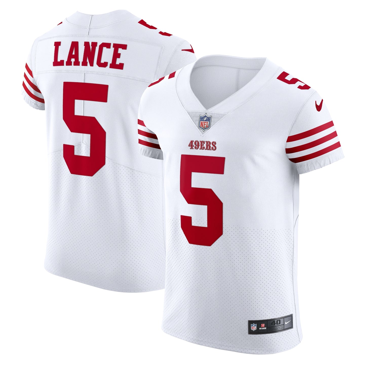 Trey Lance San Francisco 49ers Nike Vapor Elite Jersey - White