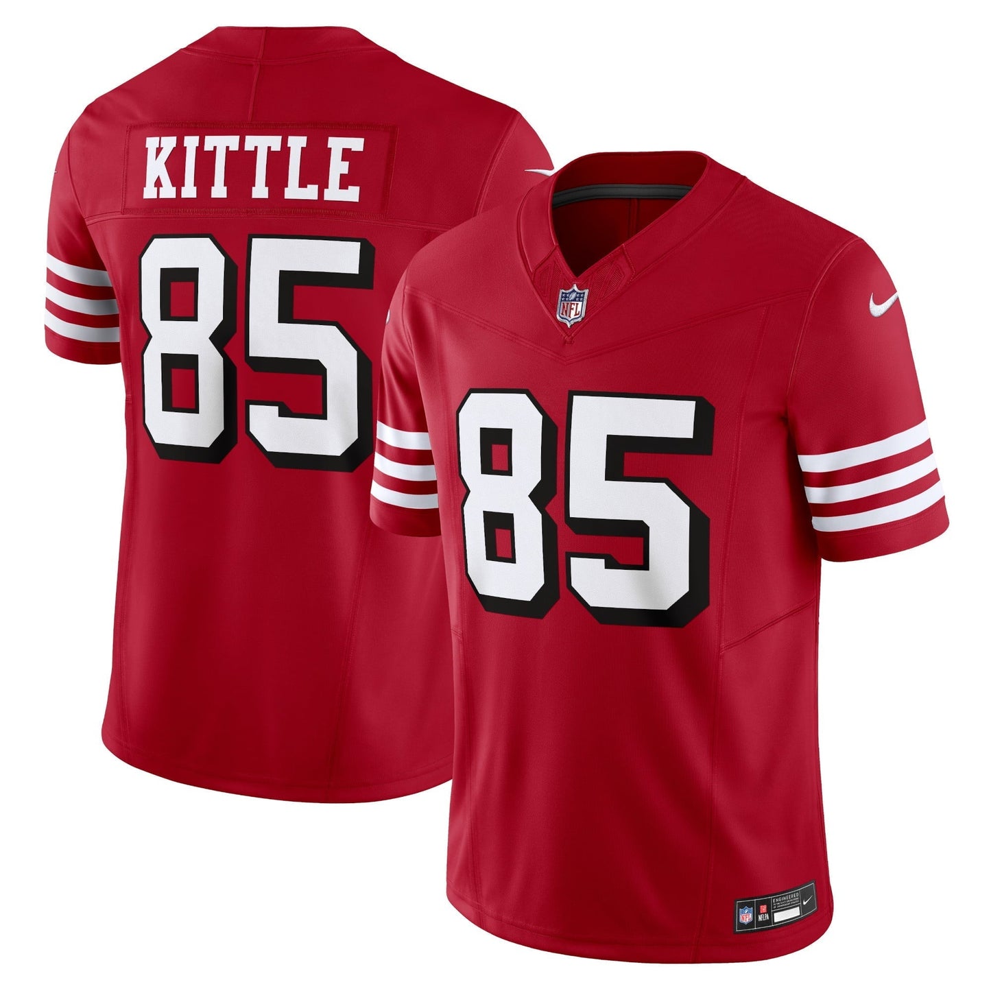 Men's Nike George Kittle Scarlet San Francisco 49ers Vapor F.U.S.E. Limited Jersey