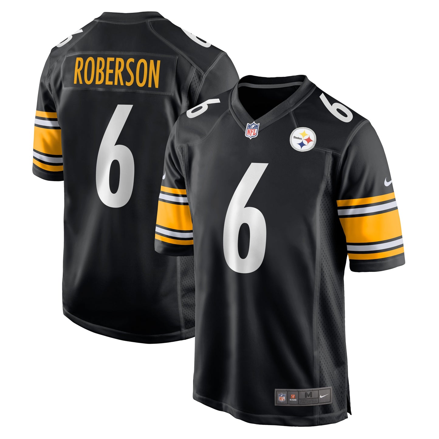 Jaquarii Roberson Pittsburgh Steelers Nike Game Player Jersey - Black