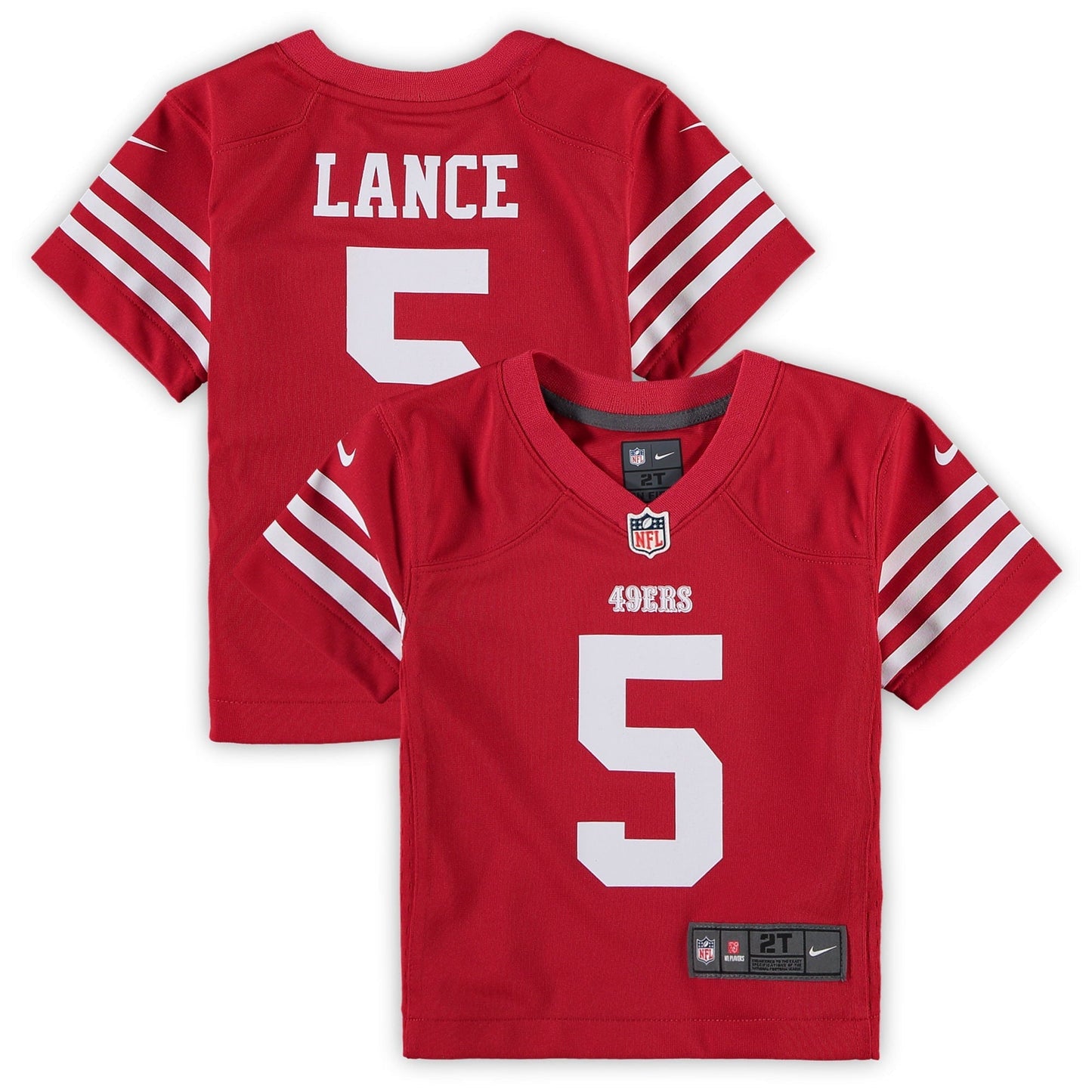 Preschool Nike Trey Lance Scarlet San Francisco 49ers Game Jersey